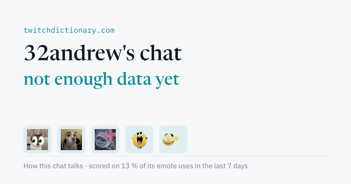 32andrew's chat personality card