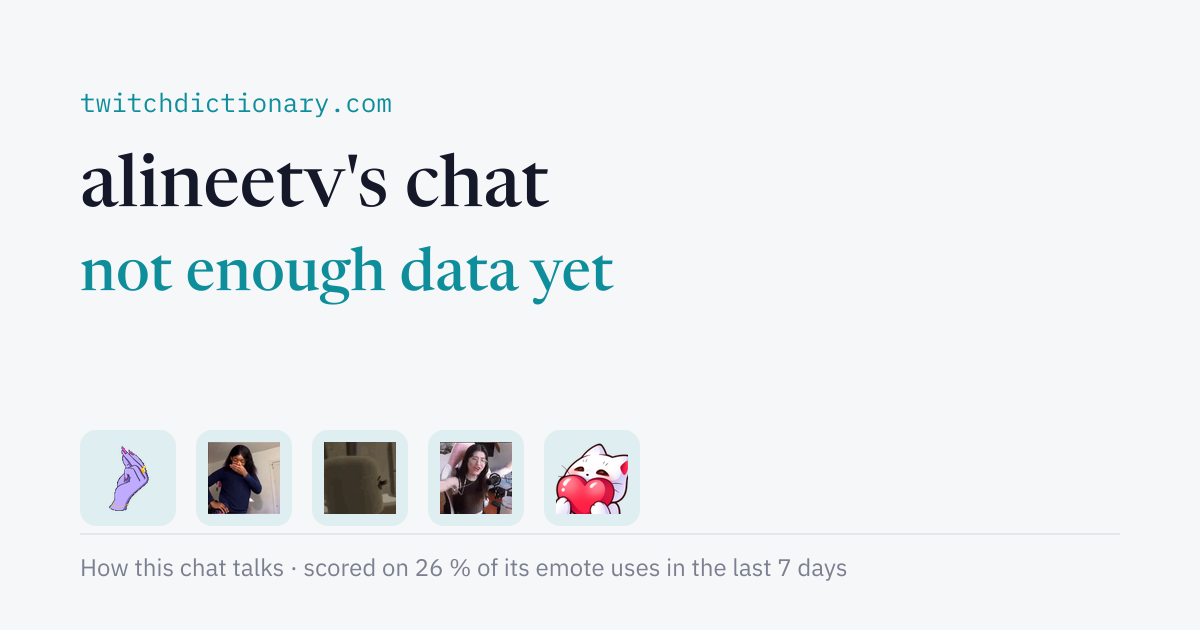 alineetv's chat personality card
