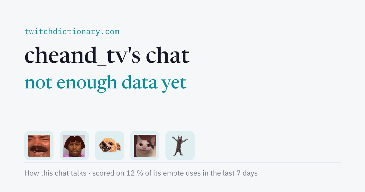 cheand_tv's chat personality card