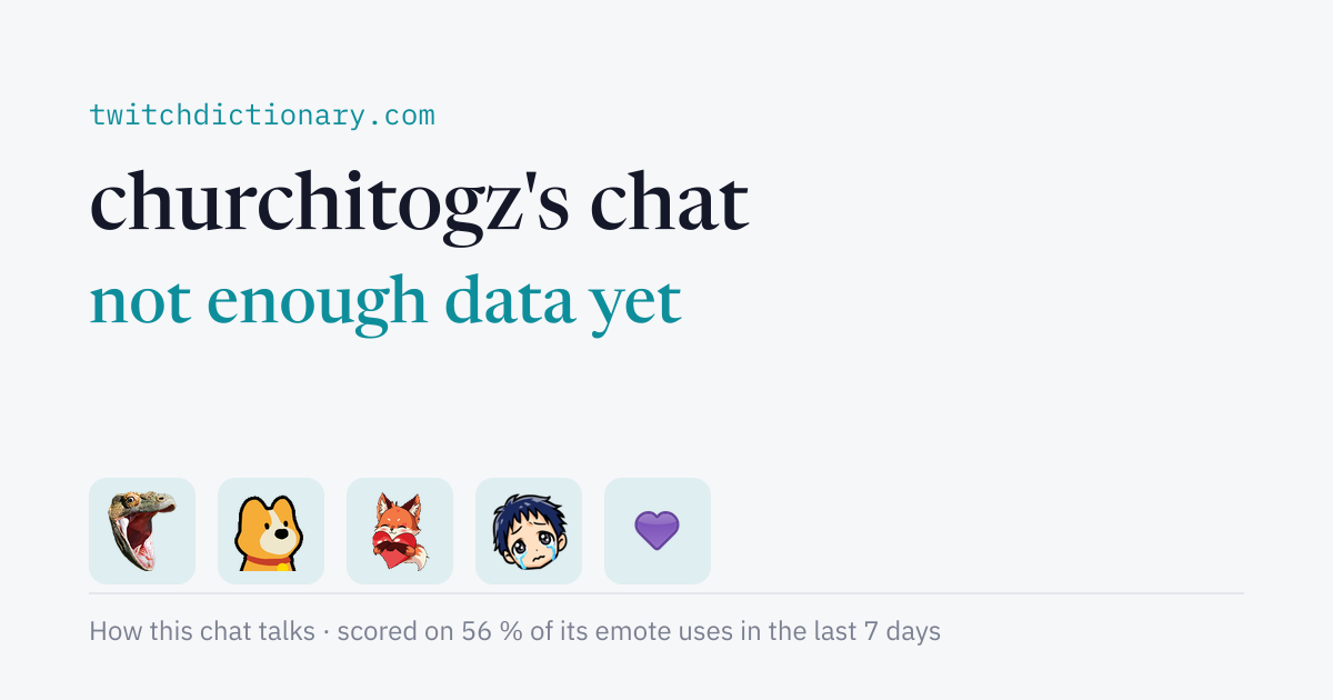 churchitogz's chat personality card