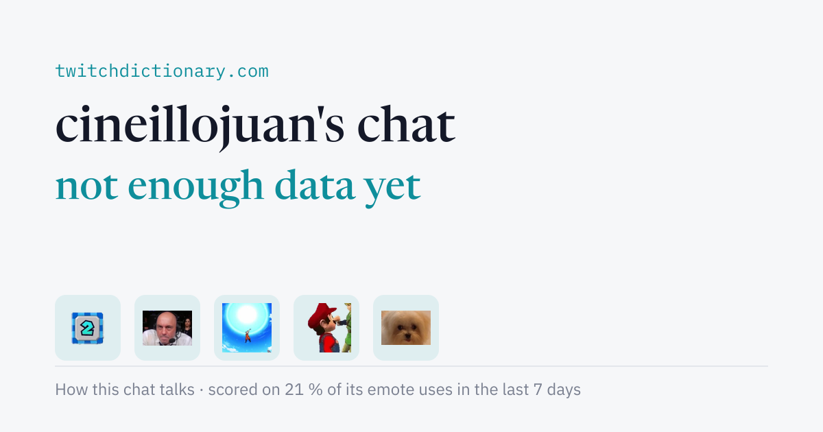 cineillojuan's chat personality card