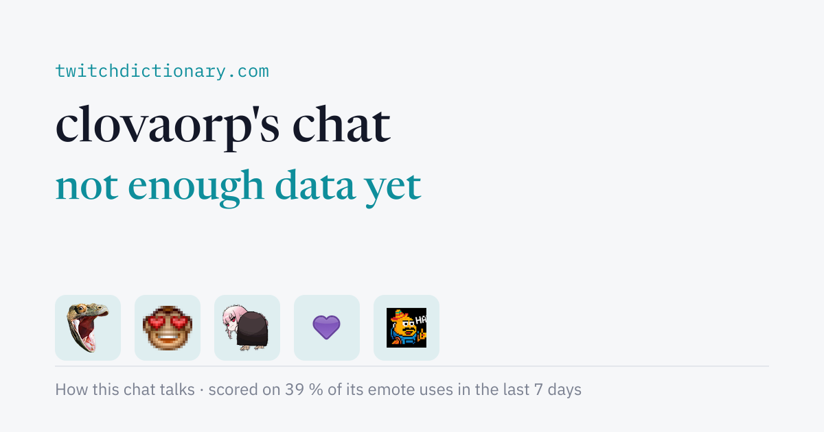 clovaorp's chat personality card