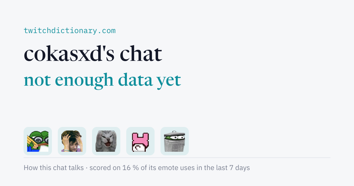 cokasxd's chat personality card