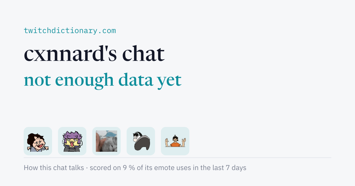 cxnnard's chat personality card