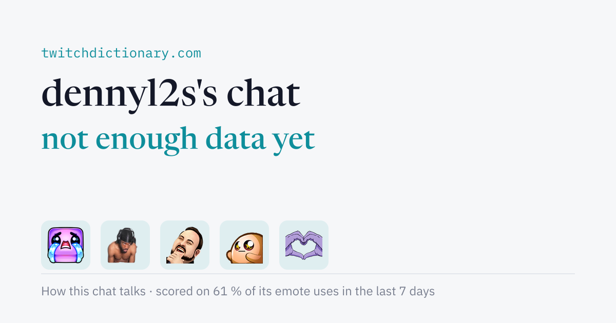 dennyl2s's chat personality card
