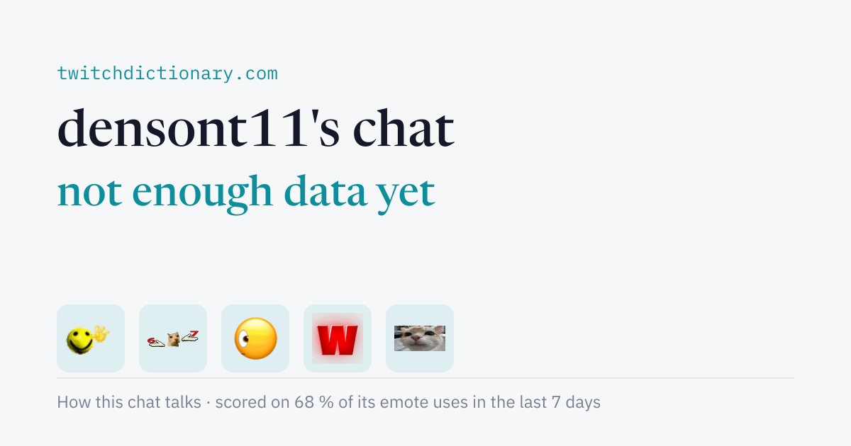 densont11's chat personality card