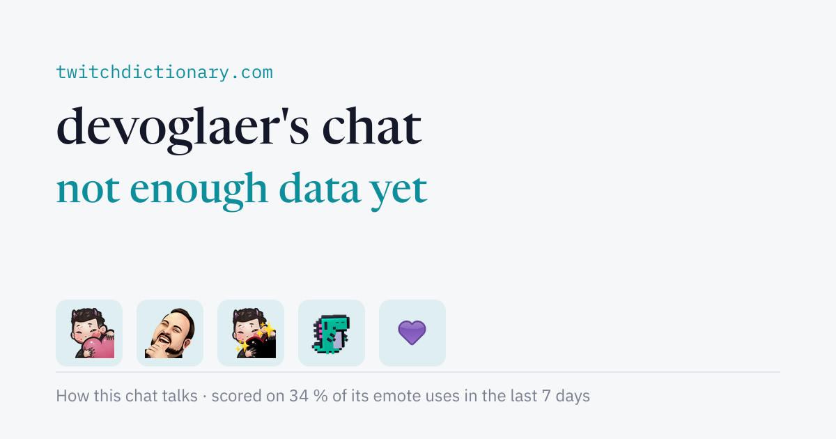 devoglaer's chat personality card