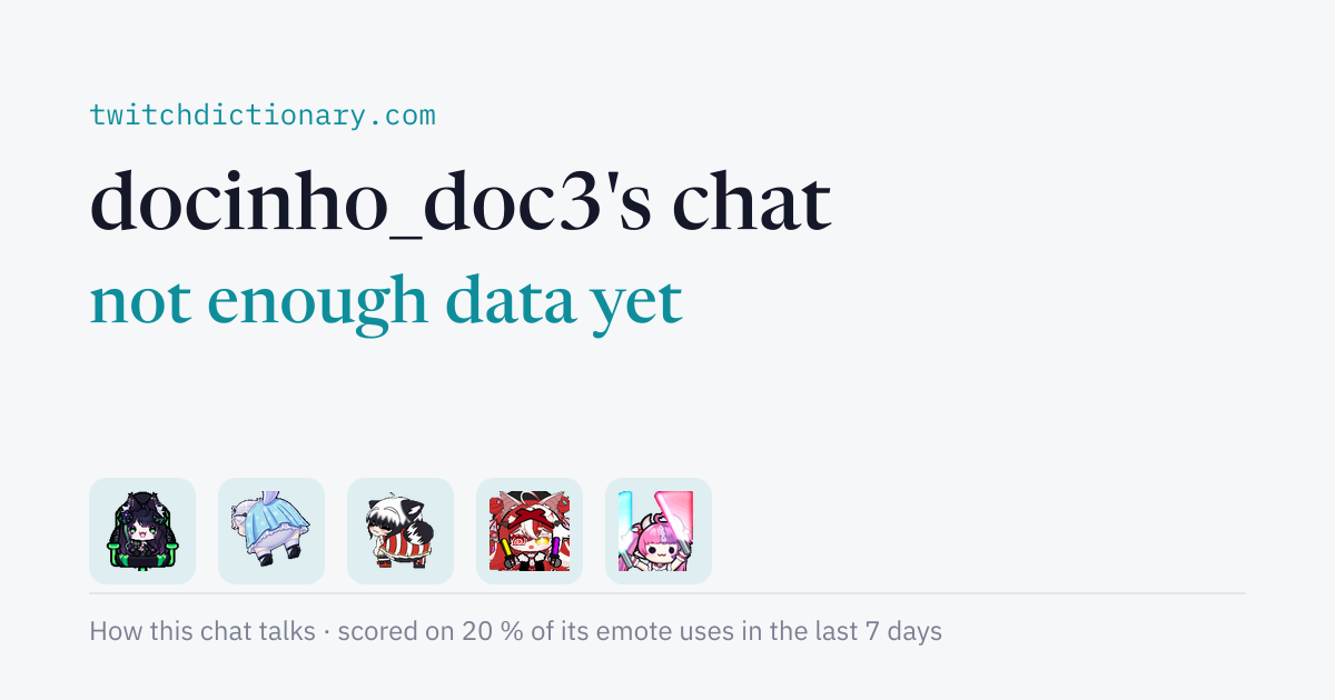 docinho_doc3's chat personality card