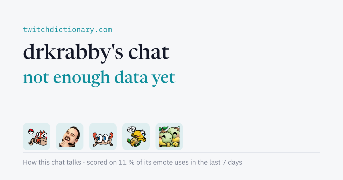drkrabby's chat personality card