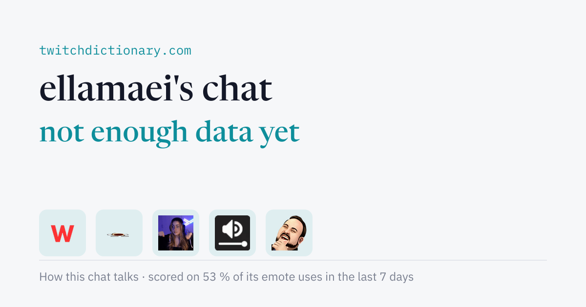 ellamaei's chat personality card