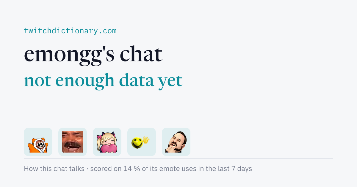 emongg's chat personality card