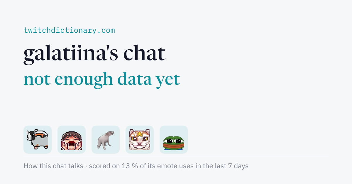 galatiina's chat personality card