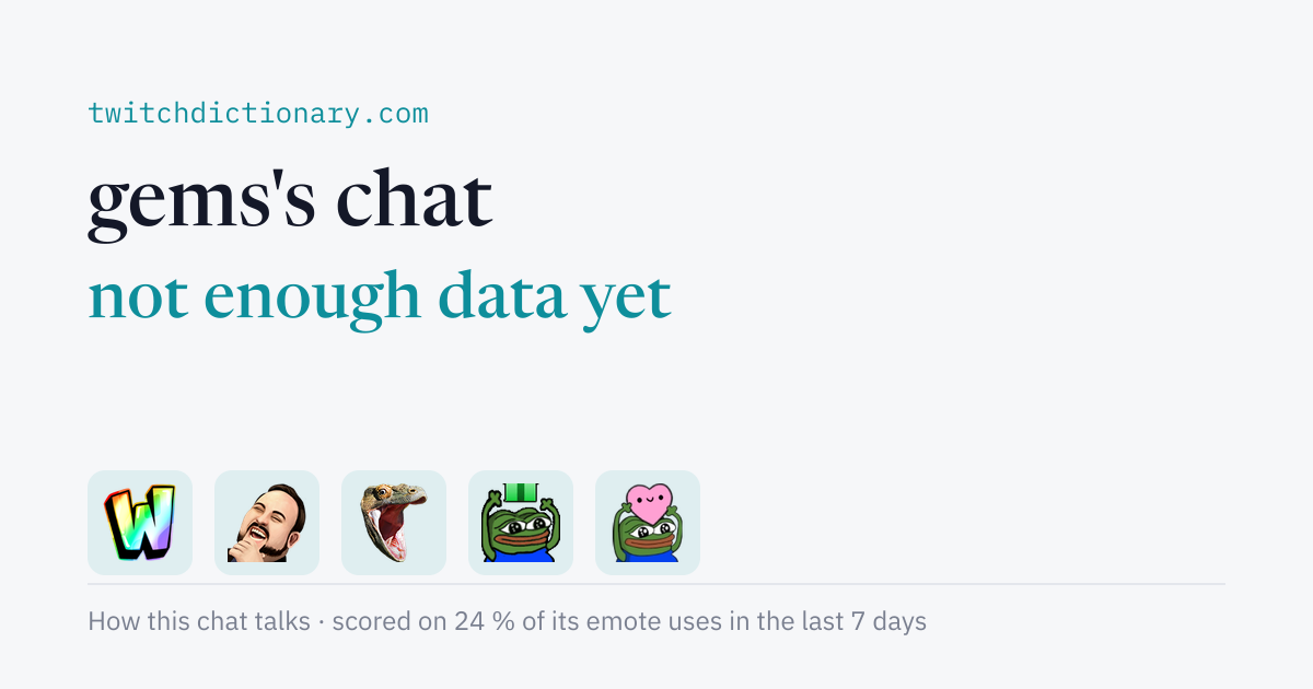 gems's chat personality card