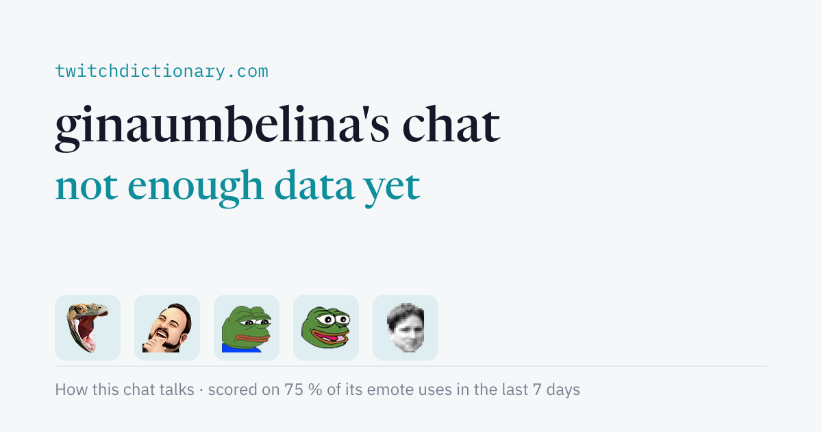 ginaumbelina's chat personality card