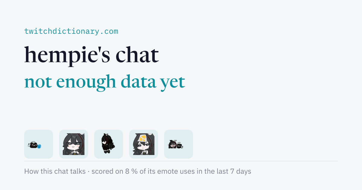 hempie's chat personality card