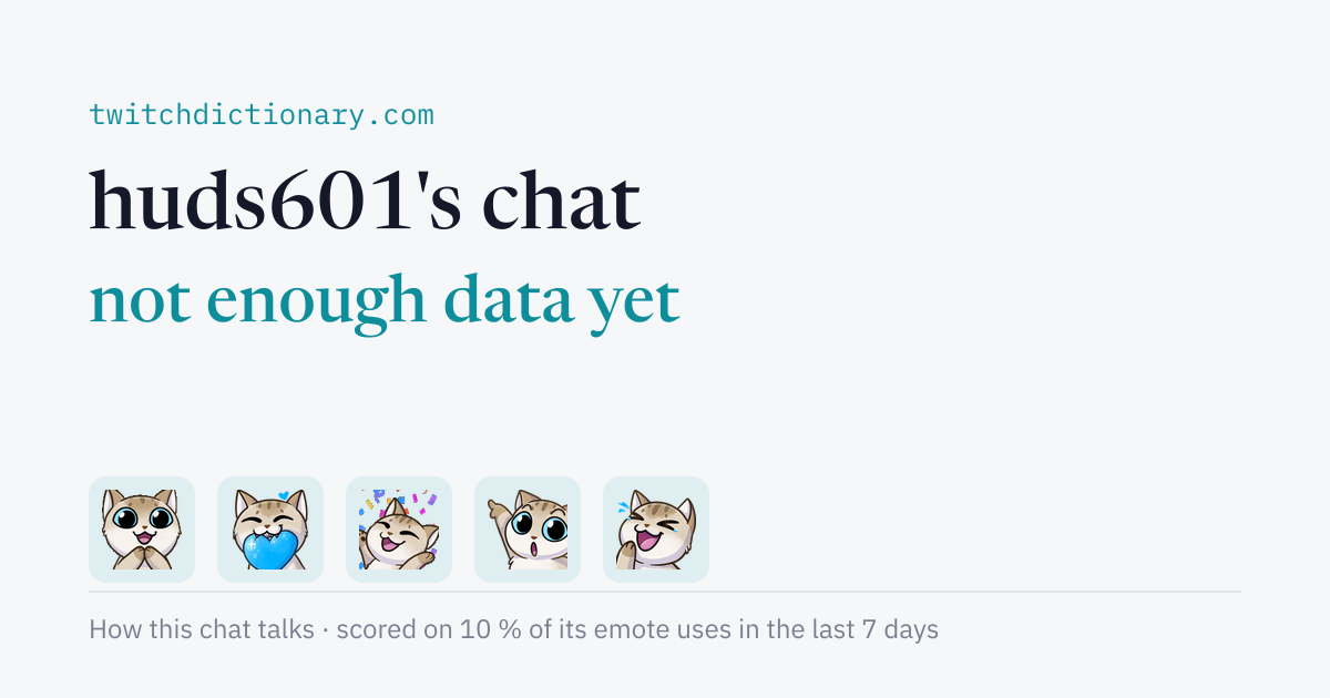 huds601's chat personality card