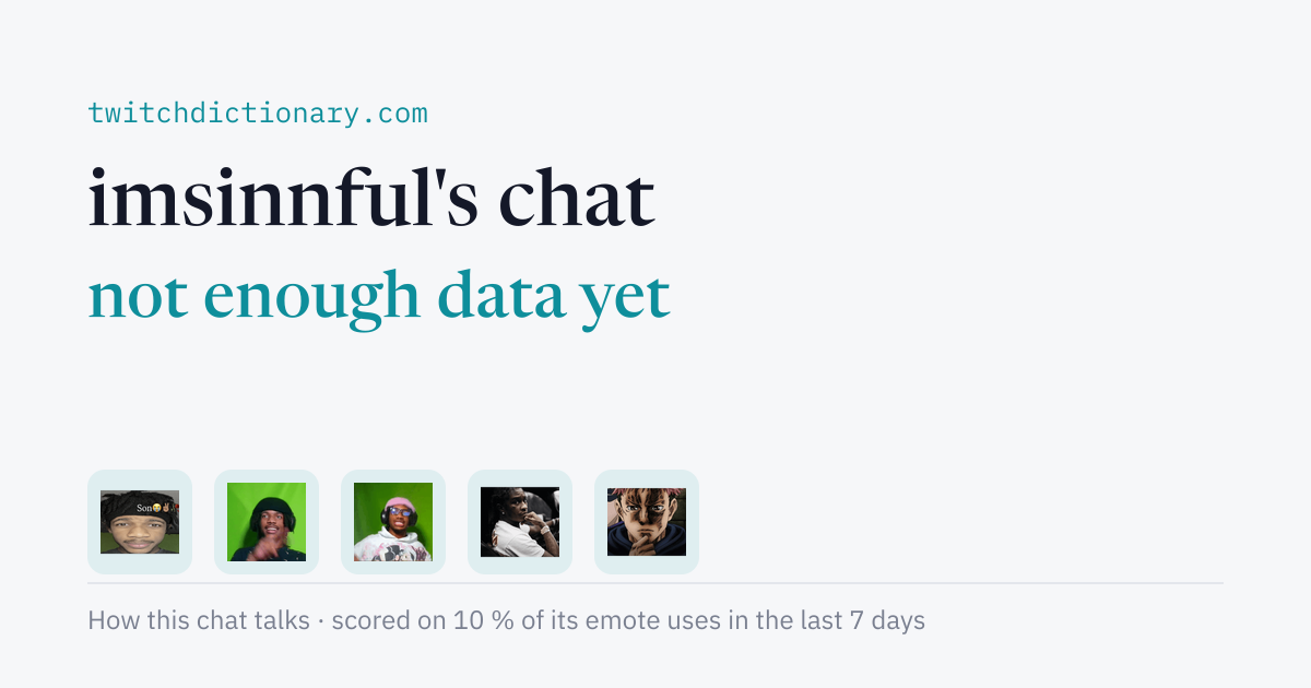 imsinnful's chat personality card