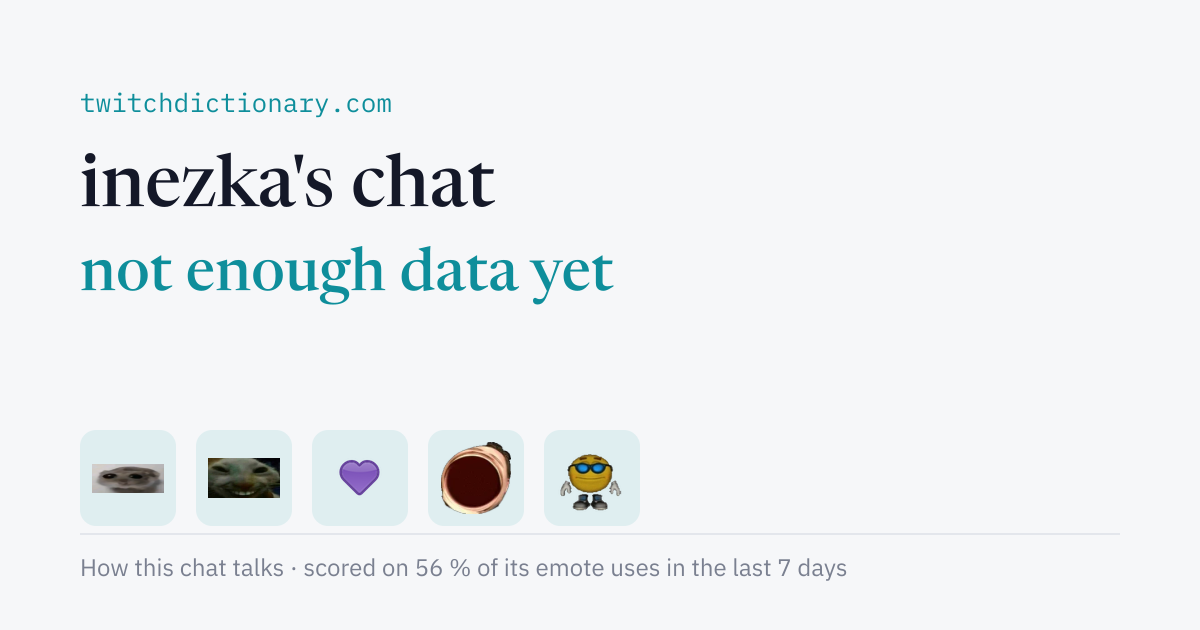 inezka's chat personality card