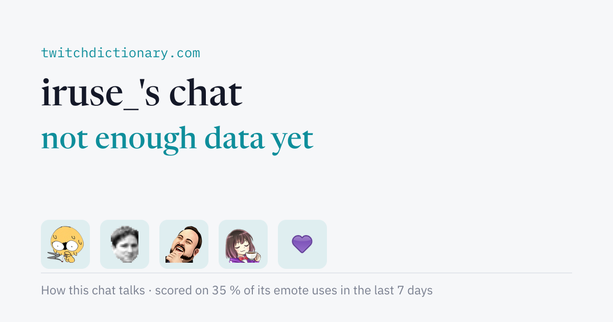 iruse_'s chat personality card