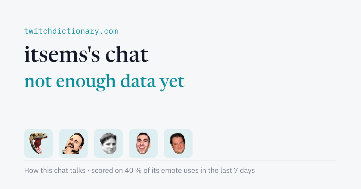 itsems's chat personality card