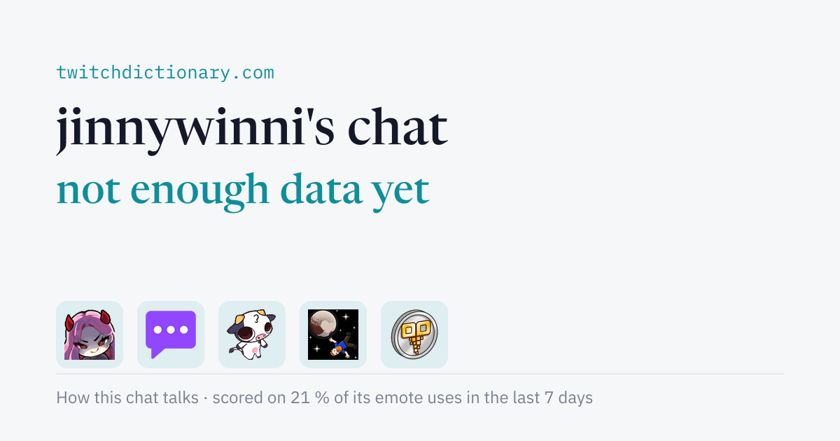 jinnywinni's chat personality card