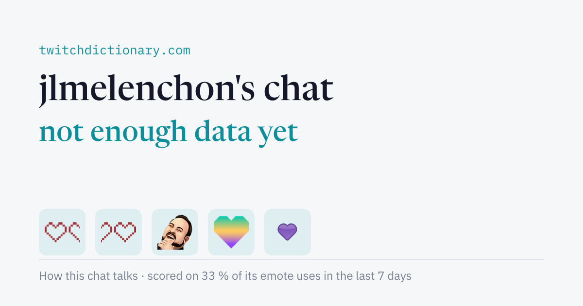 jlmelenchon's chat personality card