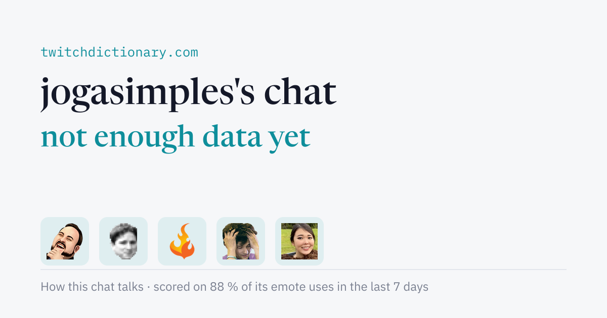 jogasimples's chat personality card