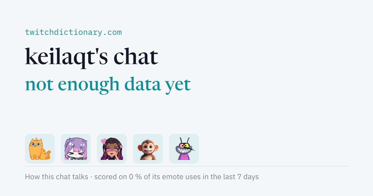 keilaqt's chat personality card