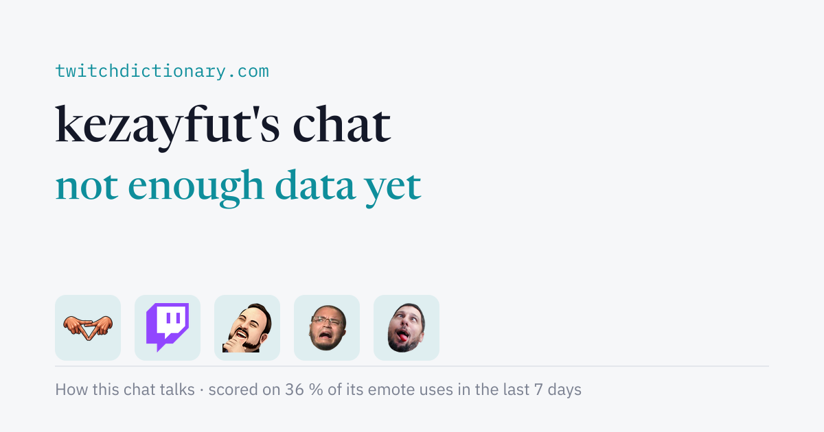 kezayfut's chat personality card