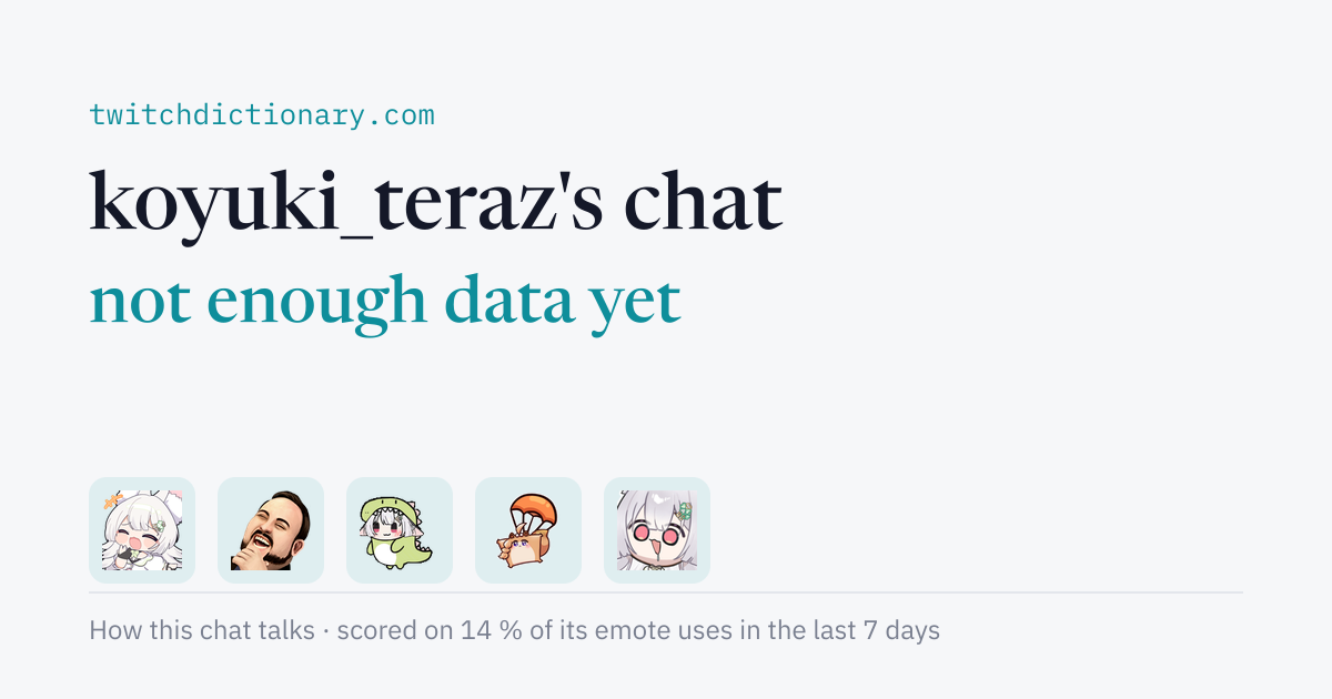 koyuki_teraz's chat personality card
