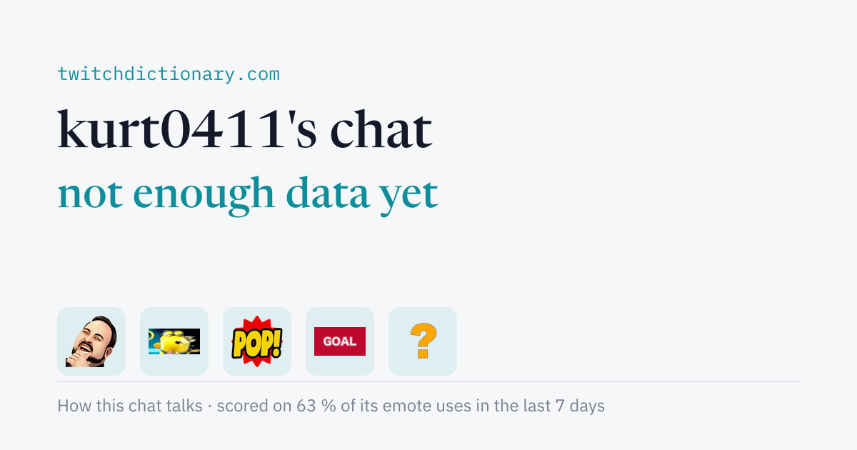 kurt0411's chat personality card
