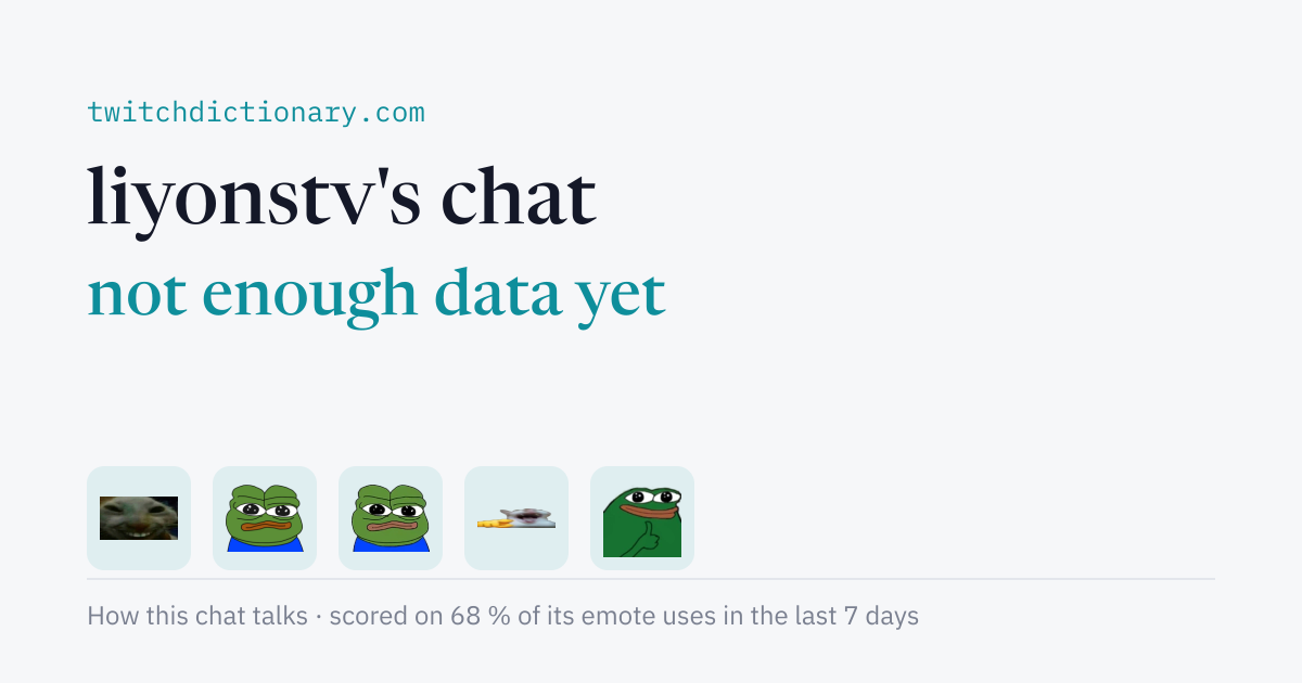 liyonstv's chat personality card