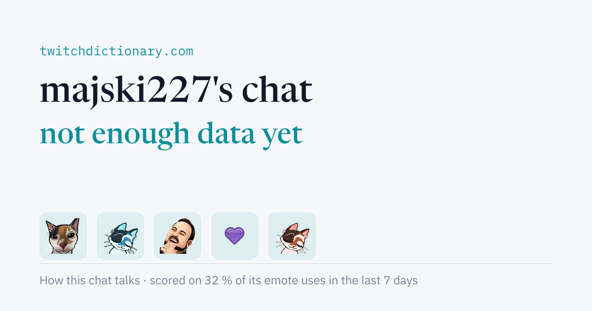 majski227's chat personality card
