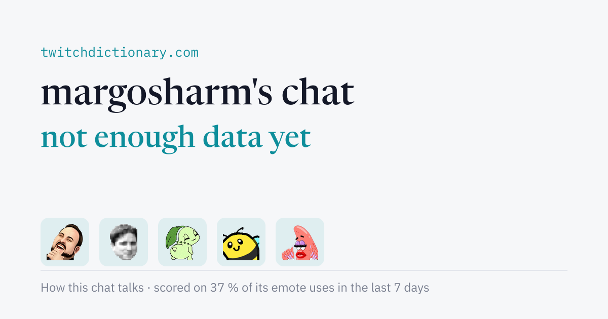 margosharm's chat personality card