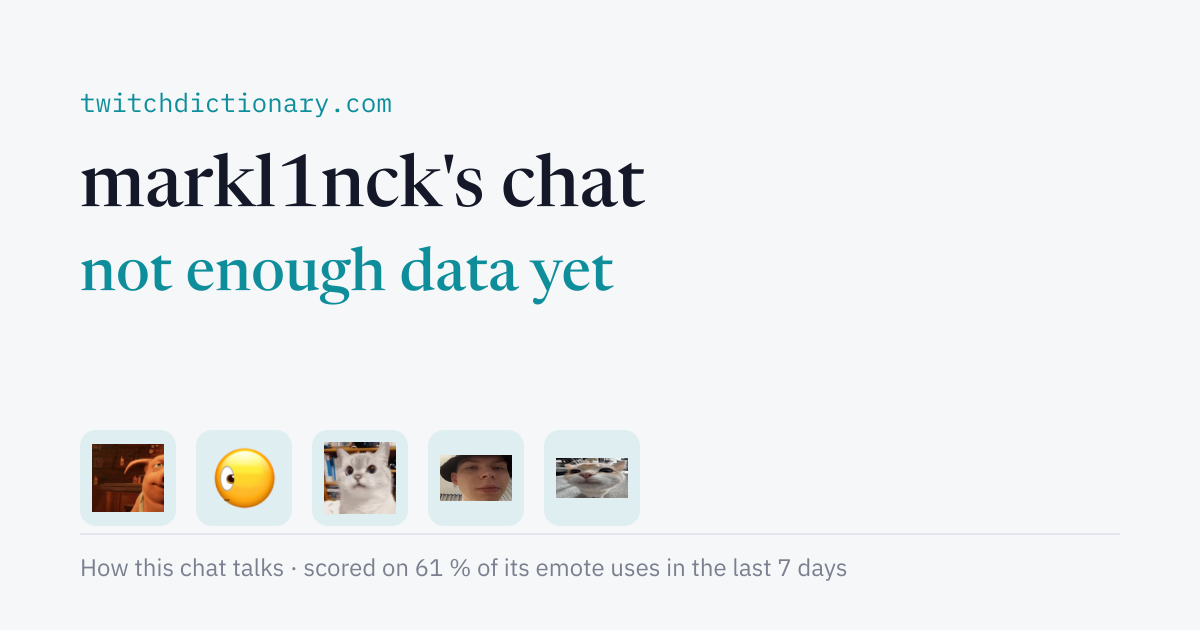 markl1nck's chat personality card
