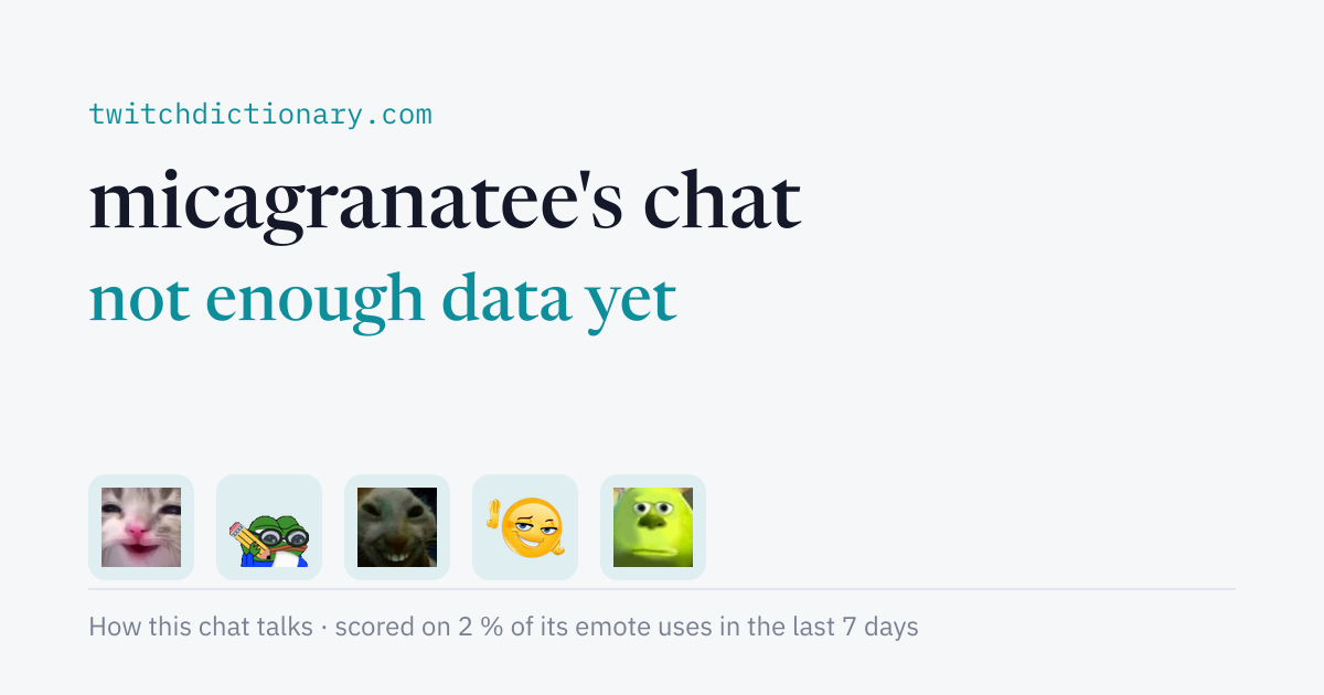 micagranatee's chat personality card