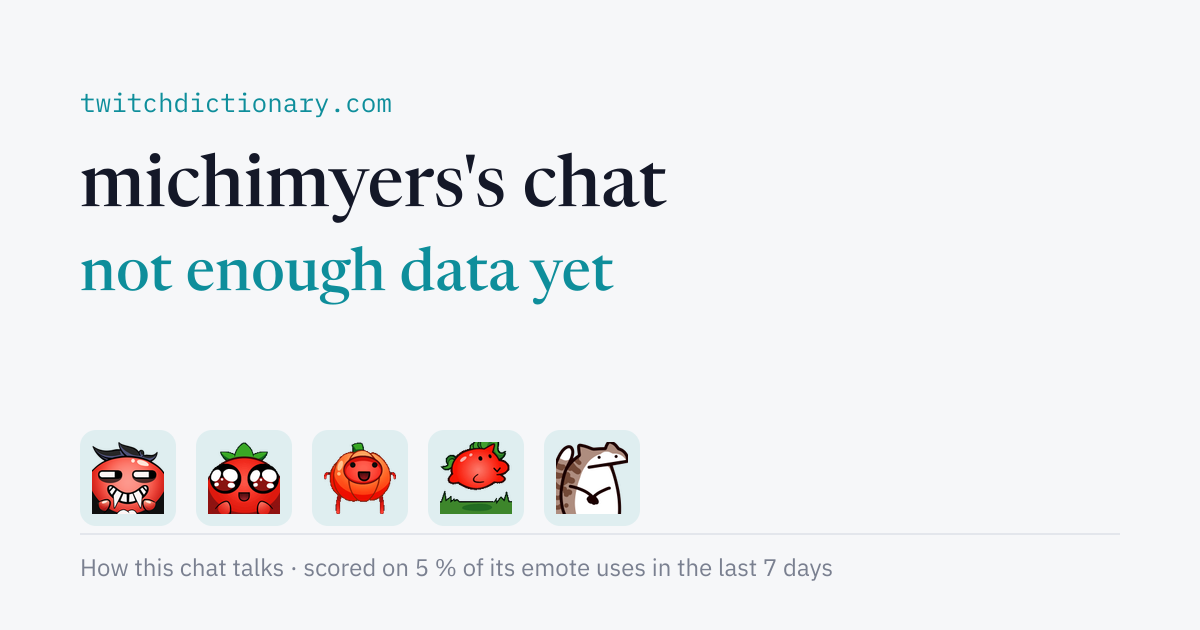 michimyers's chat personality card