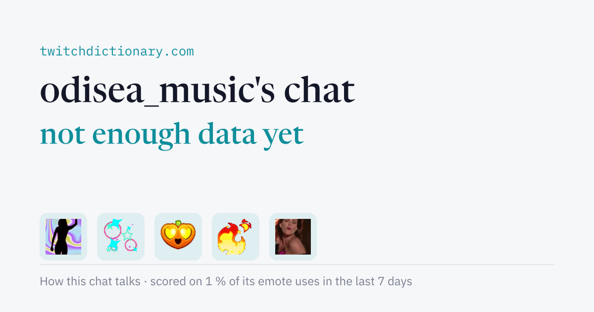 odisea_music's chat personality card