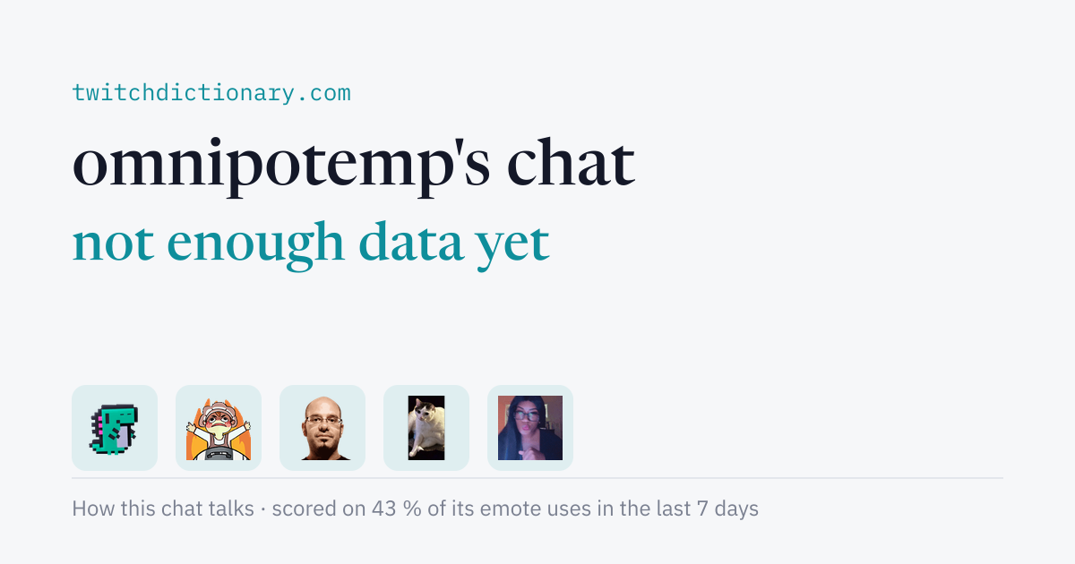 omnipotemp's chat personality card