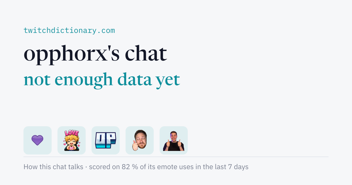 opphorx's chat personality card