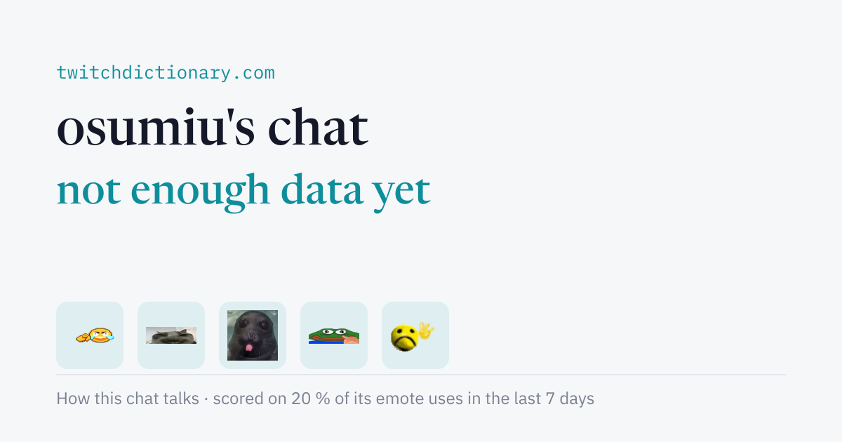 osumiu's chat personality card