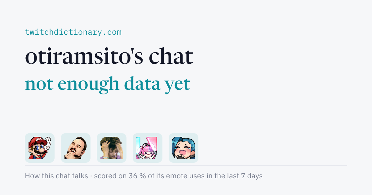 otiramsito's chat personality card