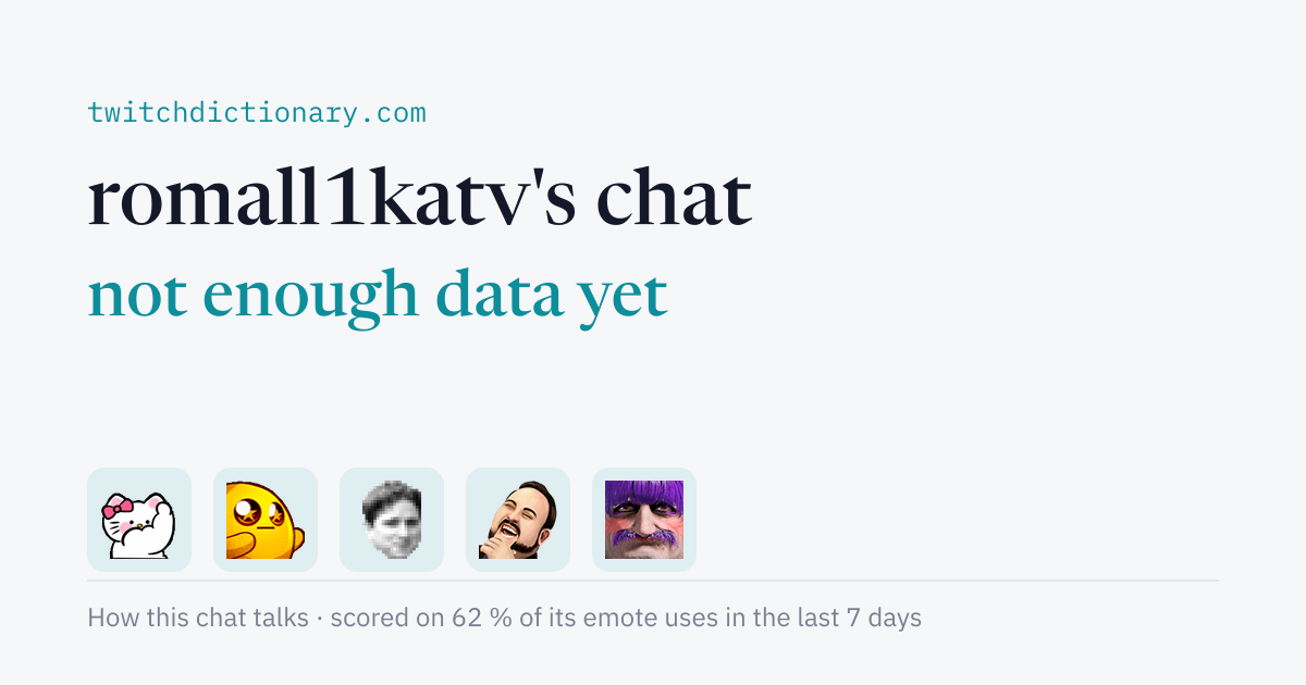 romall1katv's chat personality card