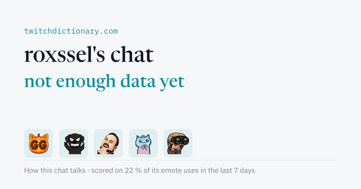 roxssel's chat personality card