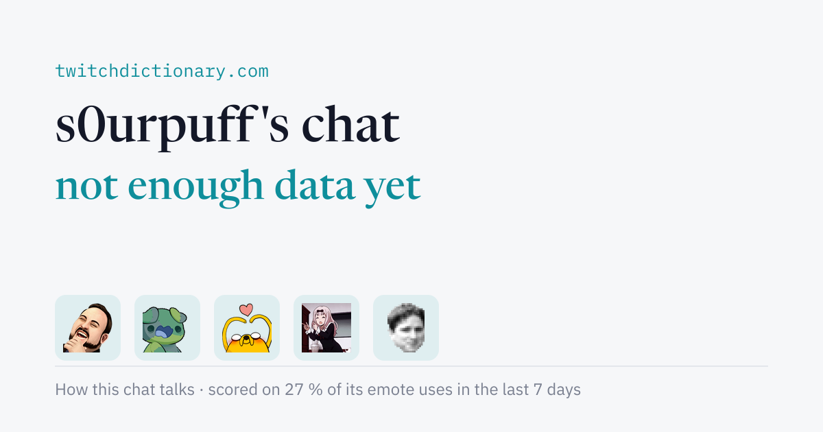 s0urpuff's chat personality card