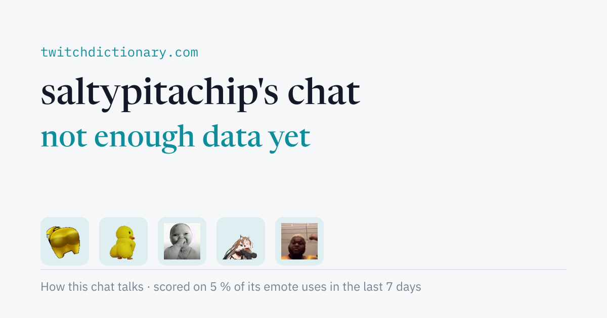 saltypitachip's chat personality card