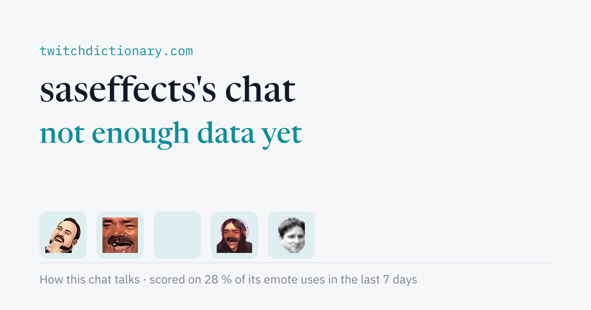 saseffects's chat personality card