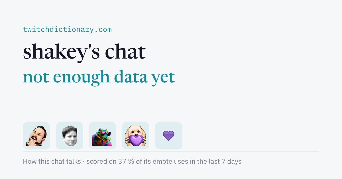 shakey's chat personality card