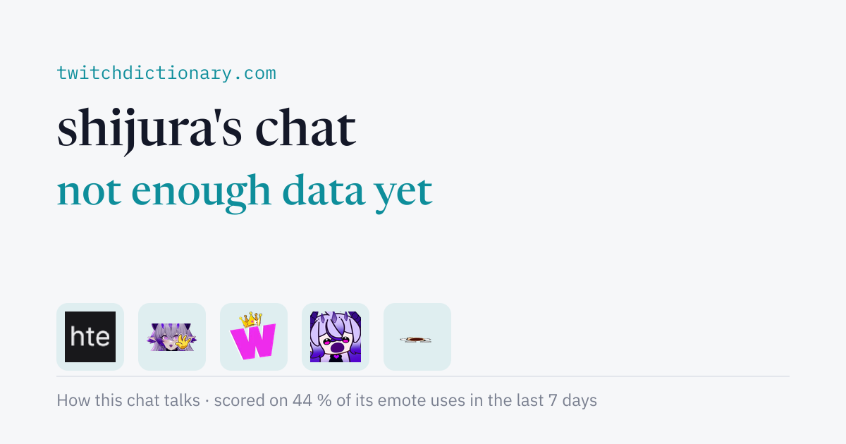 shijura's chat personality card