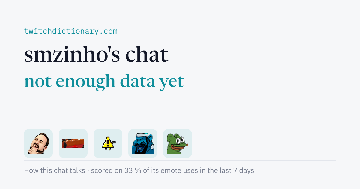 smzinho's chat personality card